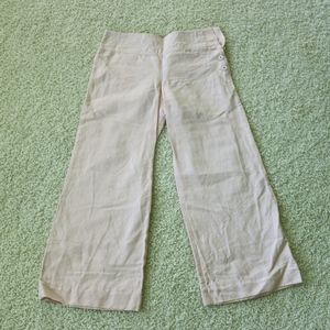 Anthro Cartonnier Pink Linen Pants